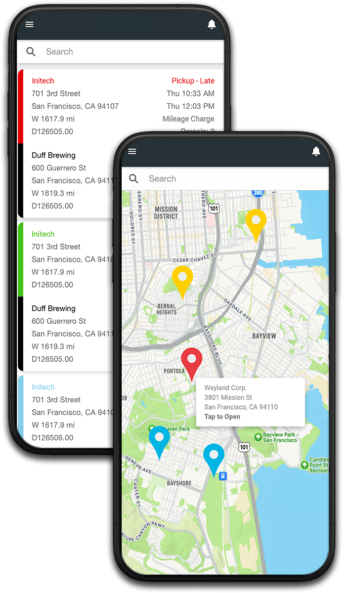 Courier Driver App for LastMile Deliveries CXT Software