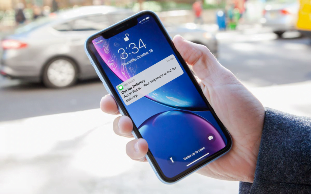 CXT Software consumer out-for-delivery notification