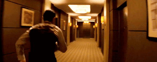inception hallway falling