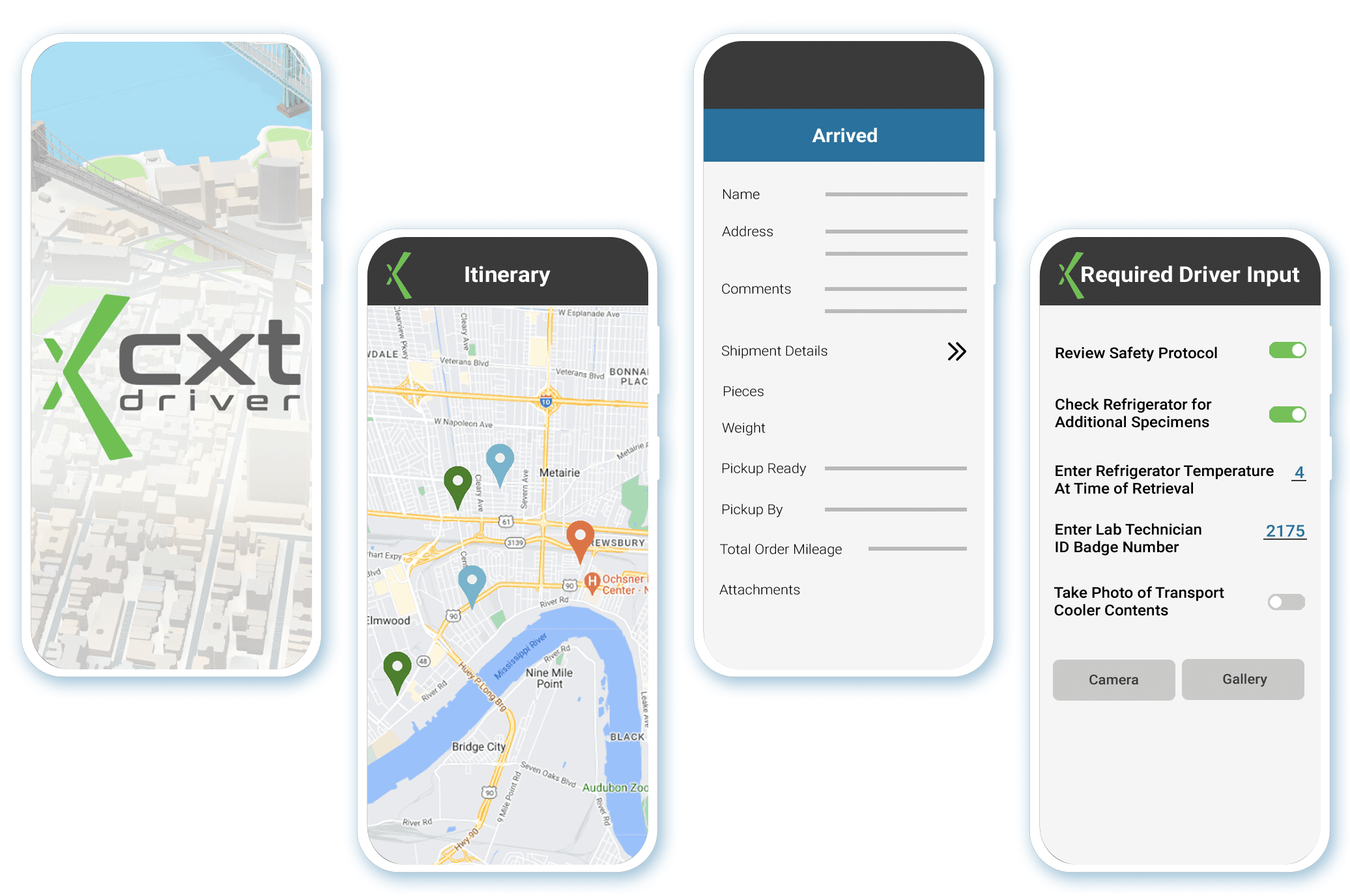 mobile courier app functionality