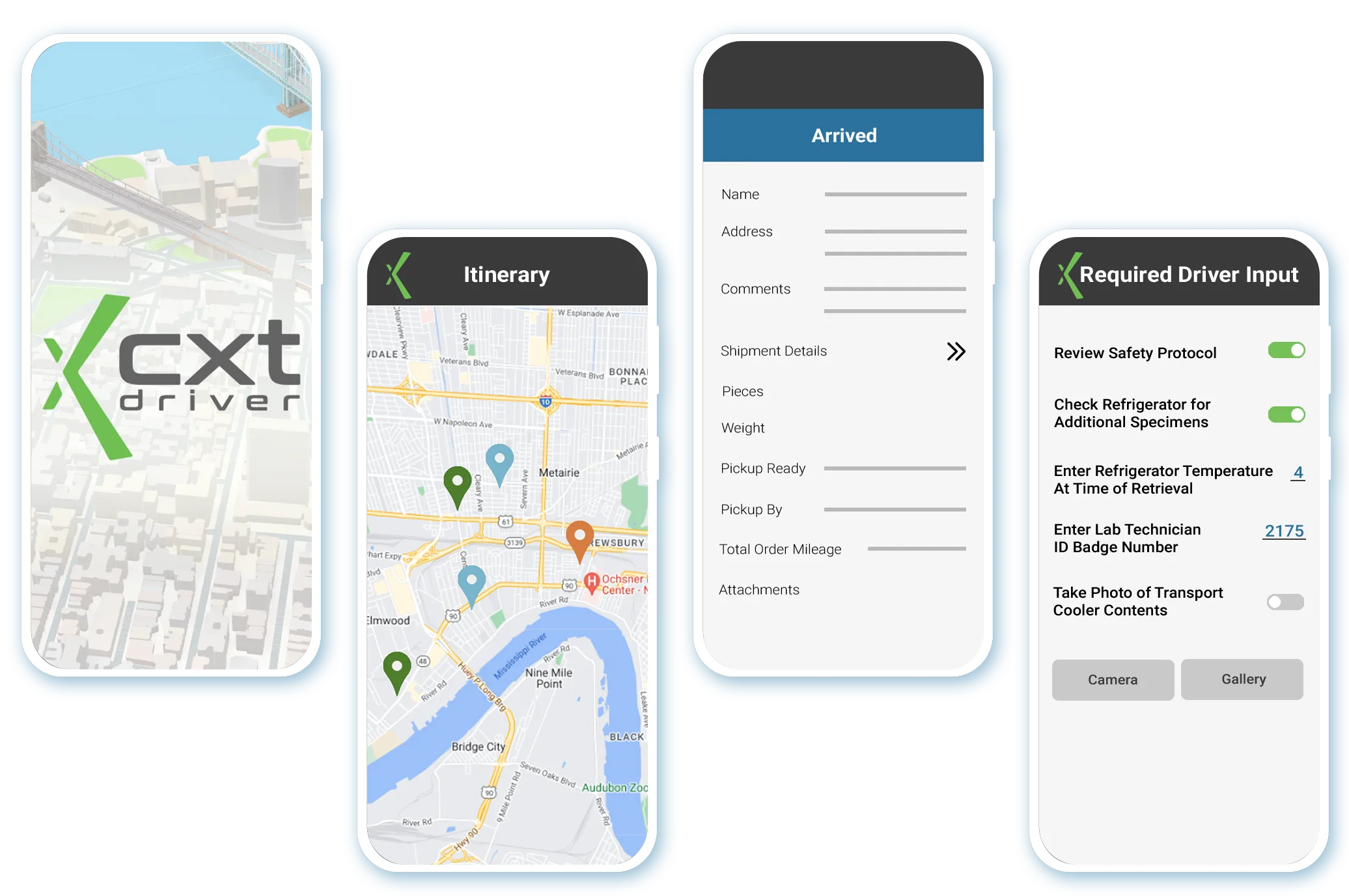 mobile courier app functionality