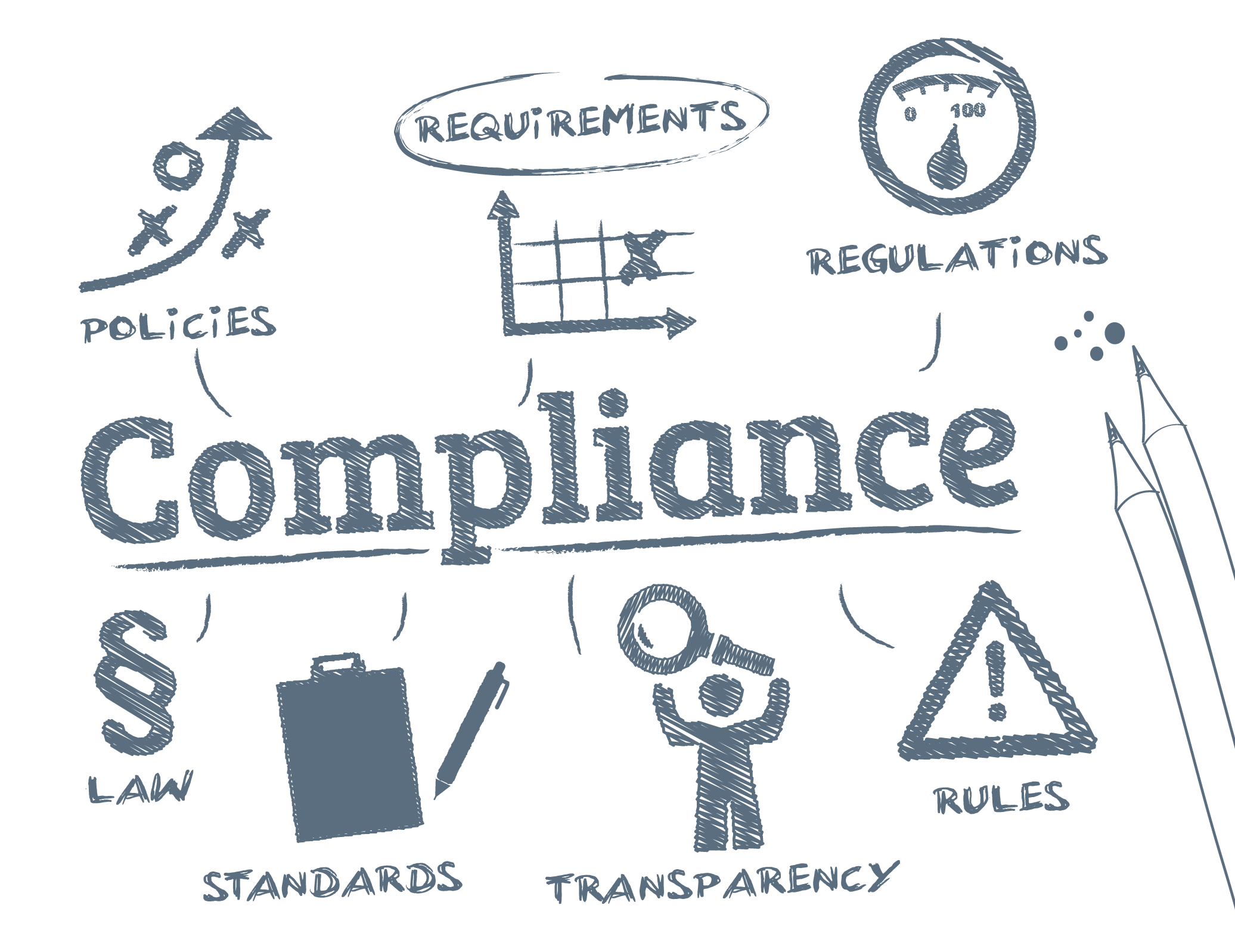 compliance abstract infographic