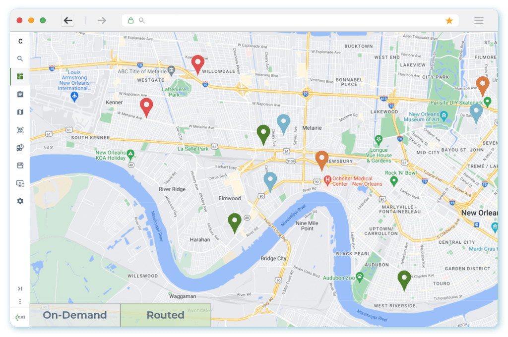 logistics management visual dispatch board