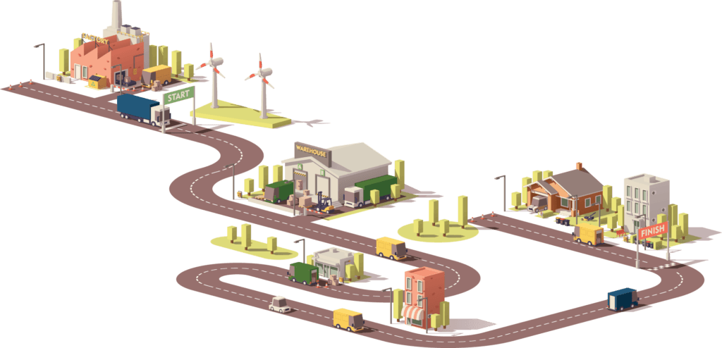 carrier shipper delivery trucks and vans