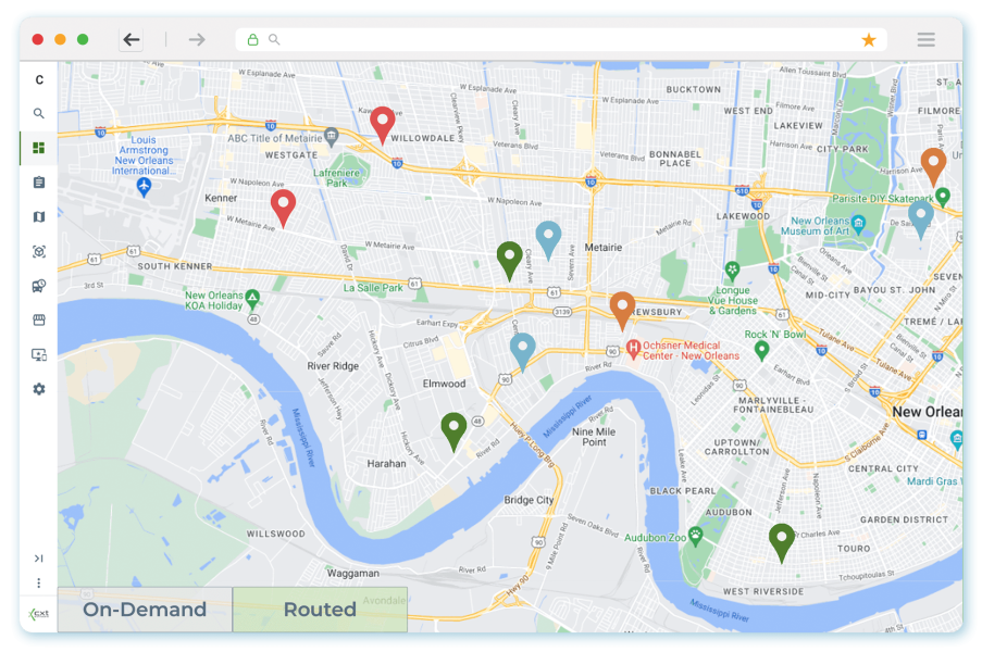 logistics management visual dispatch board