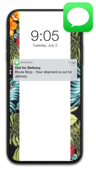 Route stop notification